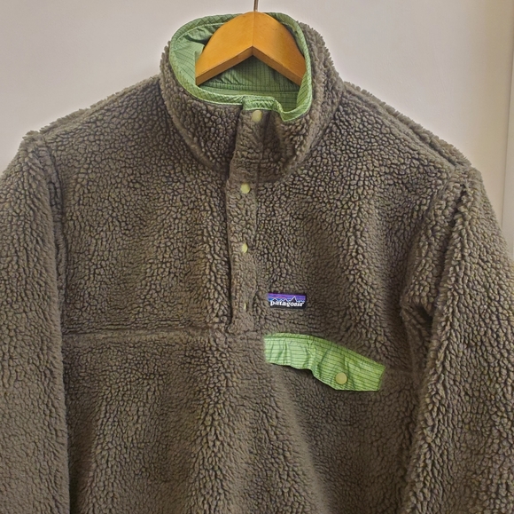 🤩Rare Vintage patagonia sherpa lined reversible jacket size mens xs/women's S - Picture 3 of 11